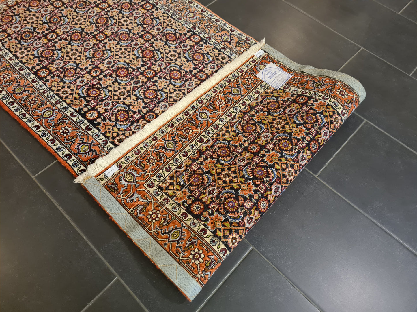 Perserteppich Orientteppich Handgeknüpfter Teppich Bidjar 193x84cm