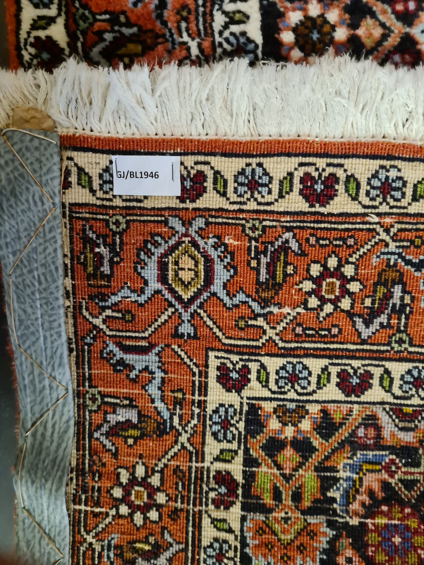 Perserteppich Orientteppich Handgeknüpfter Teppich Bidjar 193x84cm