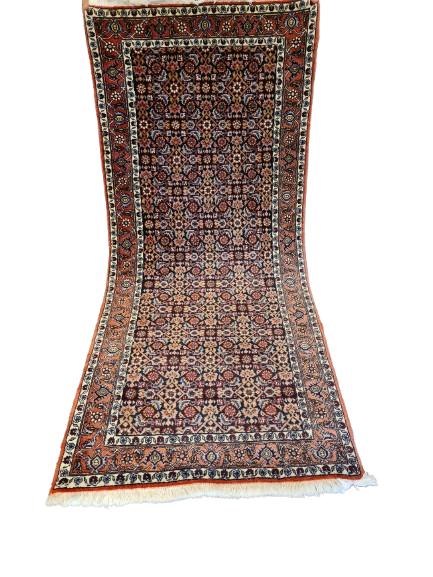 Perserteppich Orientteppich Handgeknüpfter Teppich Bidjar 193x84cm