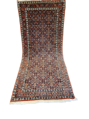 Perserteppich Orientteppich Handgeknüpfter Teppich Bidjar 193x84cm