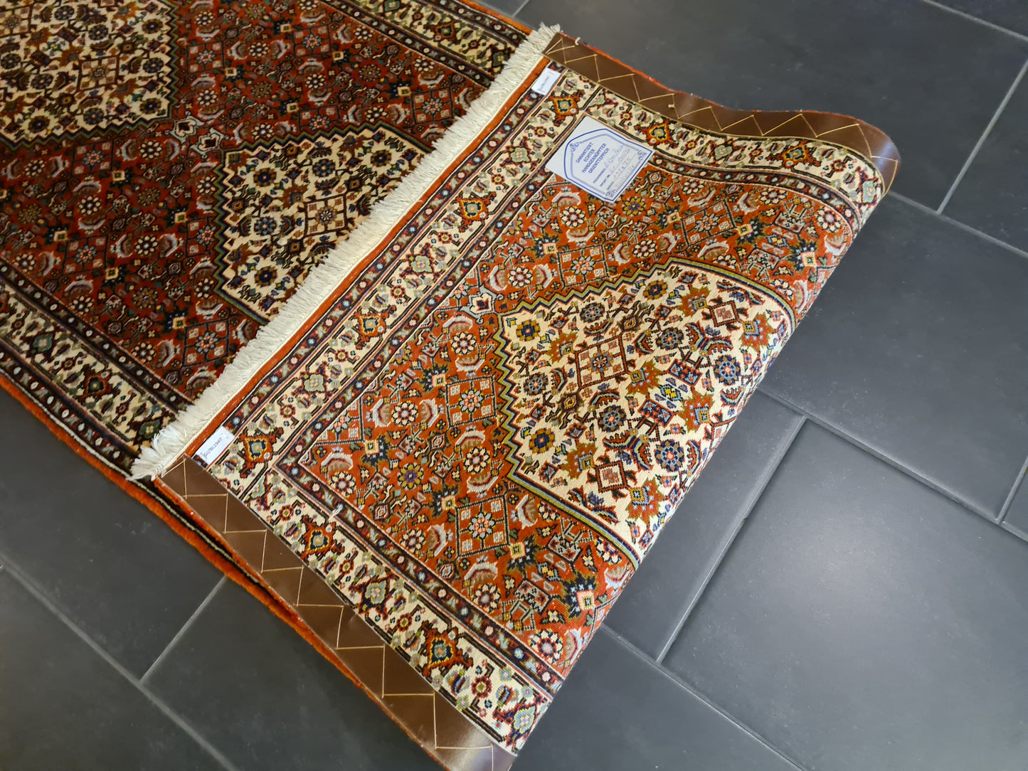 Perserteppich Orientteppich Handgeknüpfter Teppich Bidjar 198x75cm