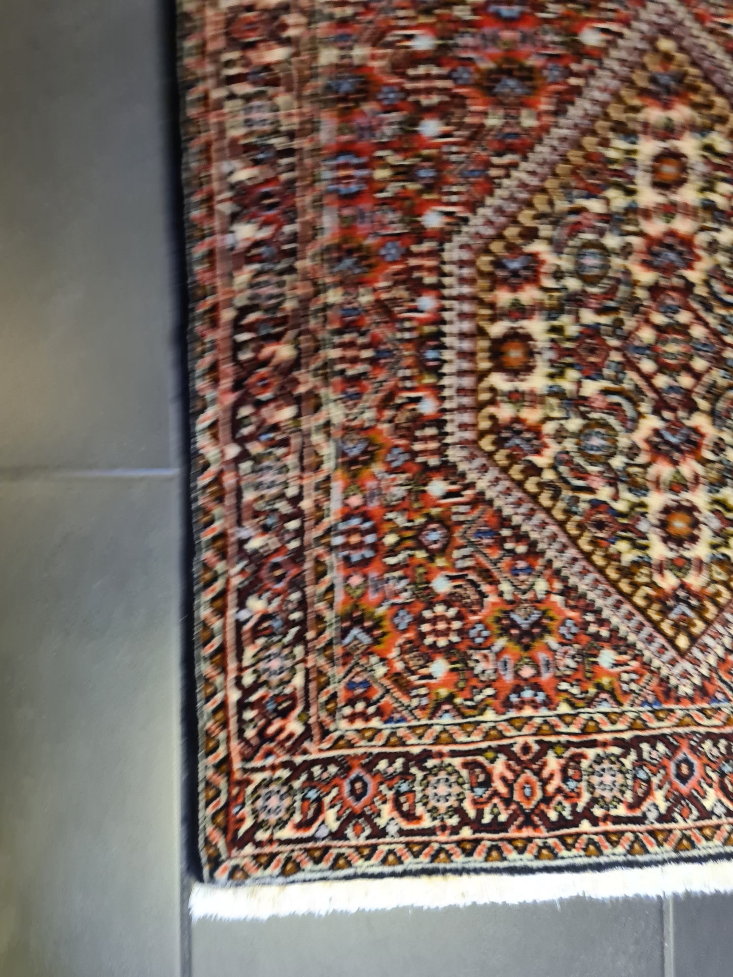 Perserteppich Orientteppich Handgeknüpfter Teppich Bidjar 250x60cm