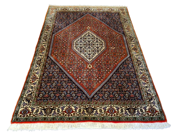 Perserteppich Orientteppich Handgeknüpfter Teppich Bidjar 167x115cm