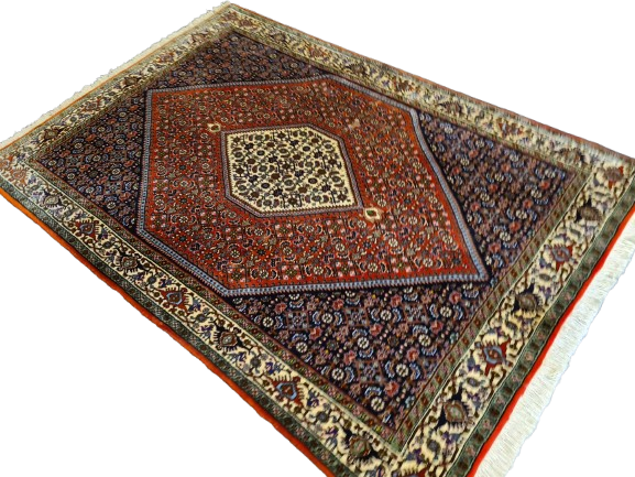 Perserteppich Orientteppich Handgeknüpfter Teppich Bidjar 167x115cm