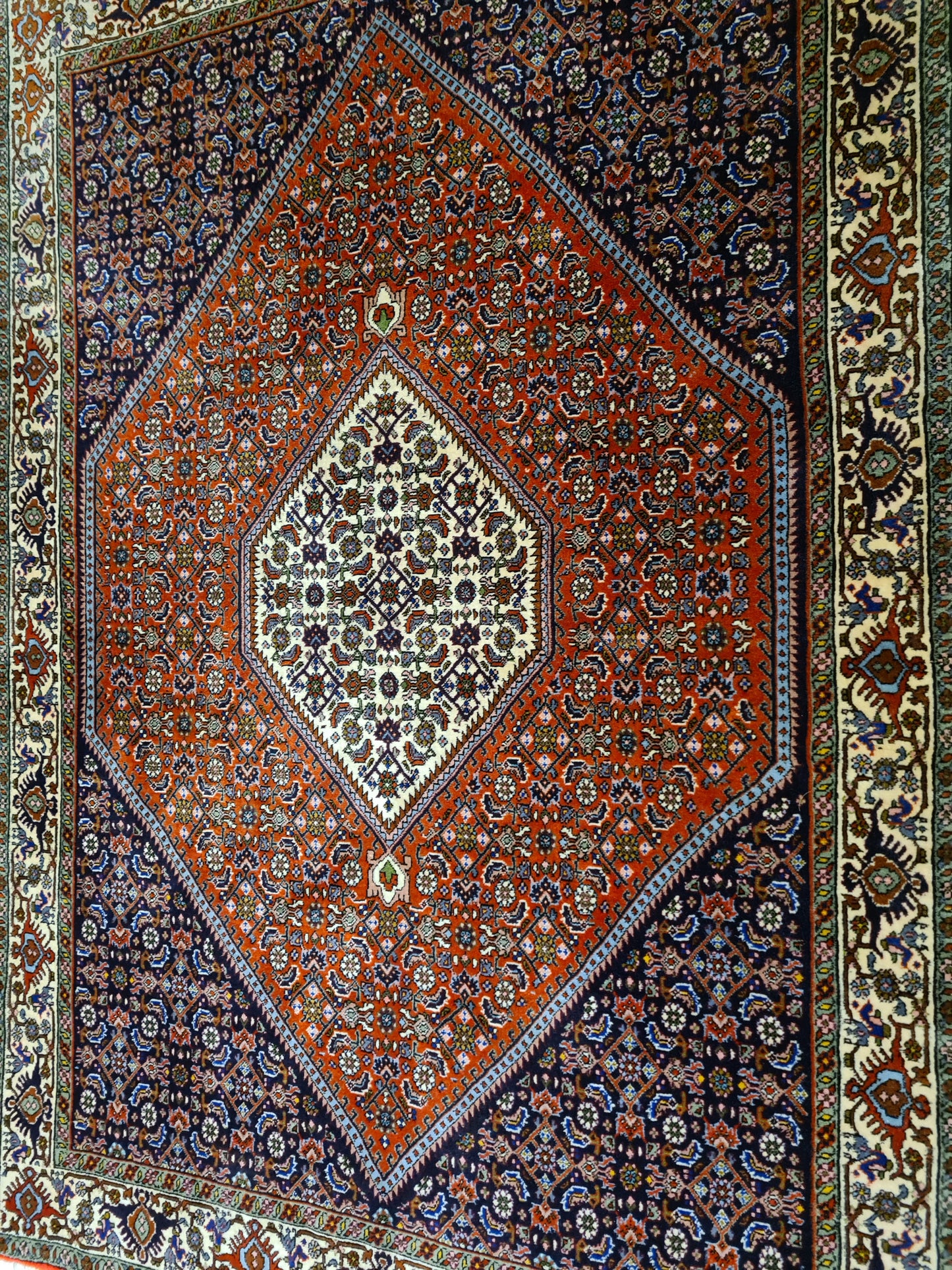 Perserteppich Orientteppich Handgeknüpfter Teppich Bidjar 167x115cm