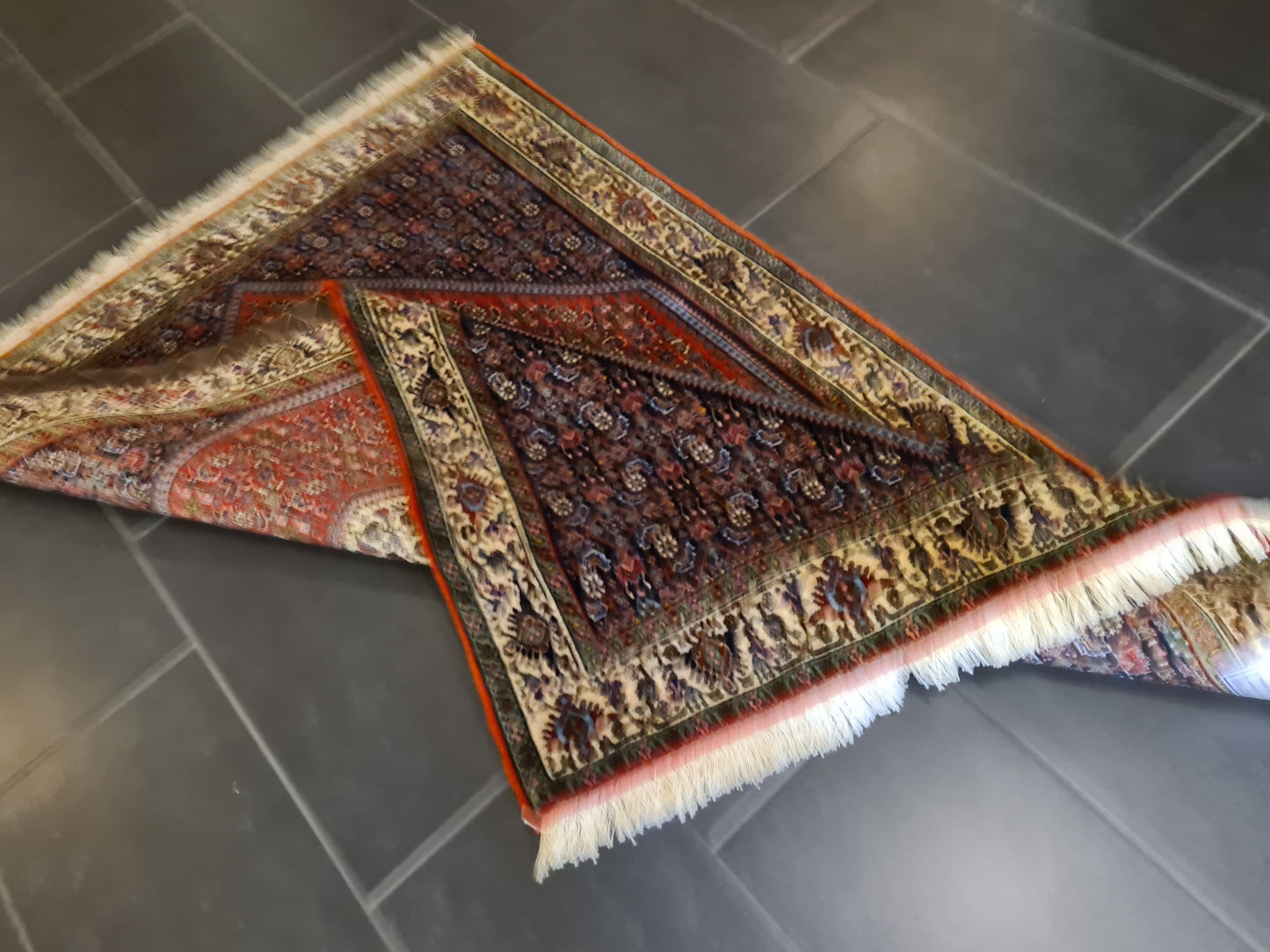 Perserteppich Orientteppich Handgeknüpfter Teppich Bidjar 167x115cm