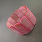 Elastisches Muschelarmband in Pink – Tropischer Look für den Sommer