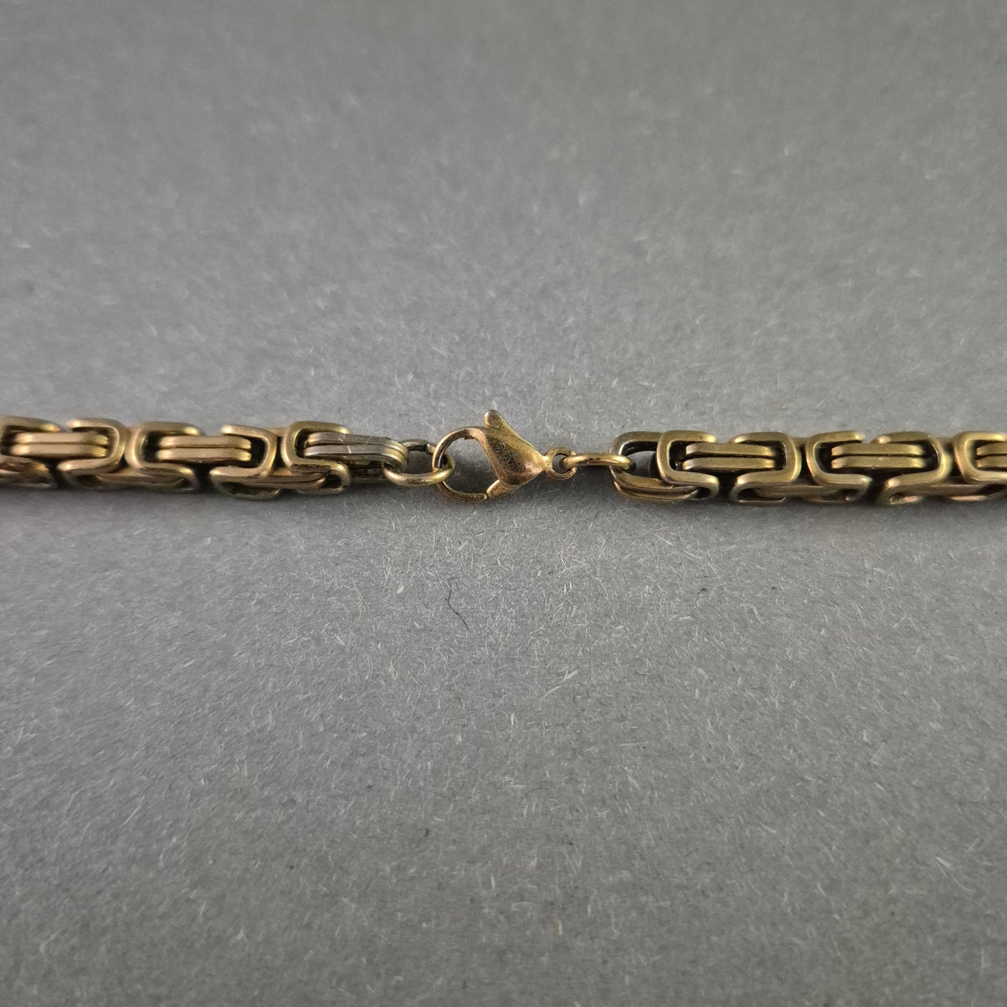 Massive Herren Halskette im Bismarck-Stil – Antikgold-Look