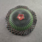 Vintage Emaille-Brosche im Retro-Stil – Rundes Design mit Farbkontrast