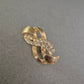 Elegante Vintage-Brosche in Goldoptik mit Strasssteinen