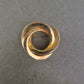 Schlichte Vintage-Brosche in Goldoptik – Verschlungene Kreise