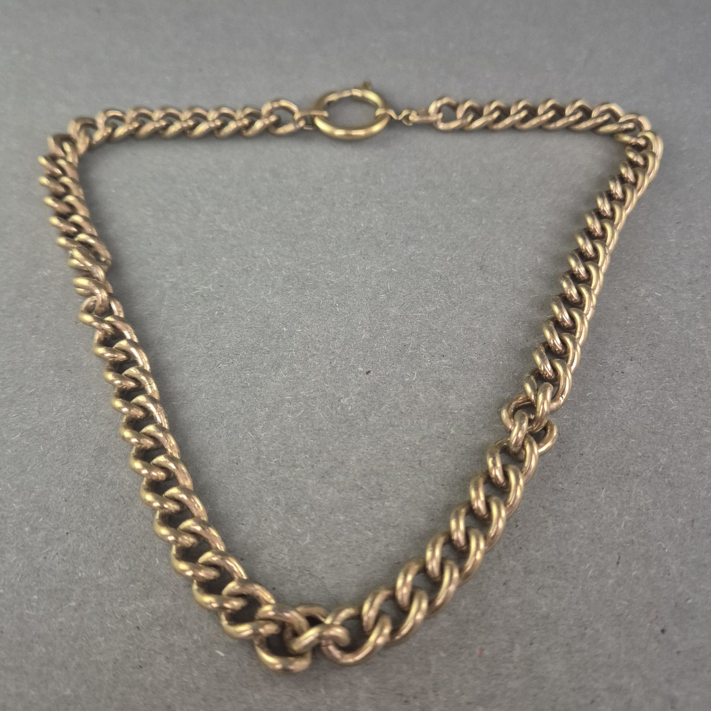 Vintage Gliederkette aus Messing – Zeitloses Design mit Federringverschluss