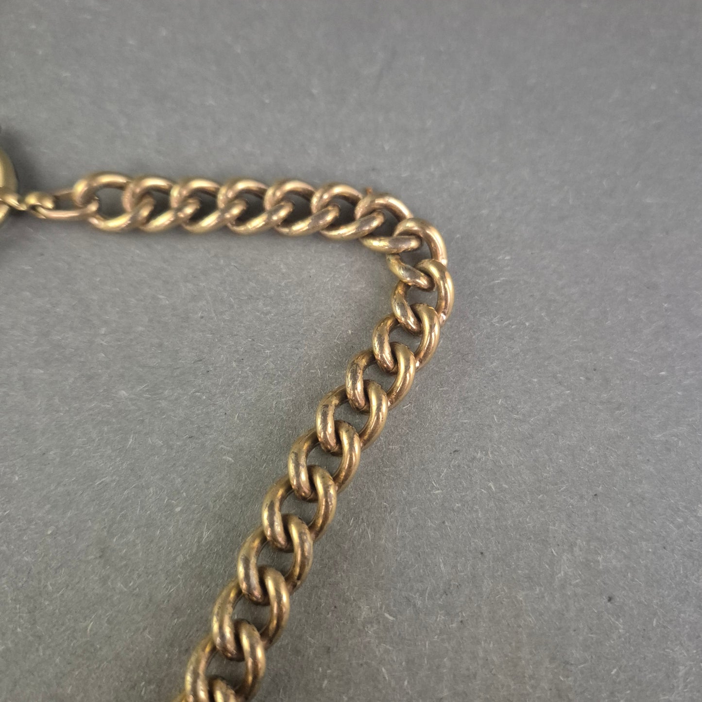 Vintage Gliederkette aus Messing – Zeitloses Design mit Federringverschluss