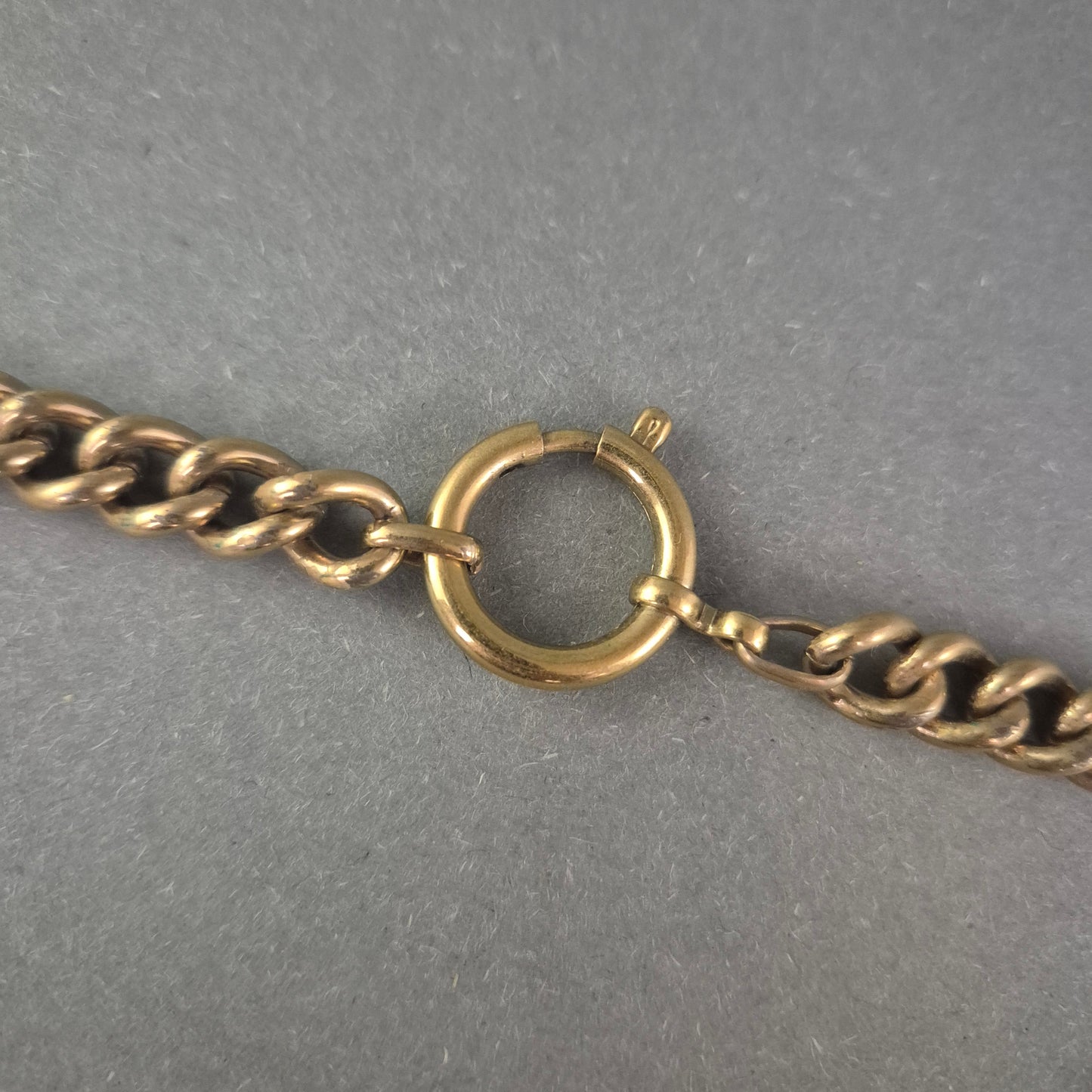 Vintage Gliederkette aus Messing – Zeitloses Design mit Federringverschluss