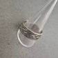 Breiter Vintage-Silberring mit geflochtenem Muster