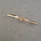 Zarte Vintage Anstecknadel in Goldoptik mit Kristallstein