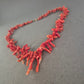 Antike Korallenkette aus Naturästen – Mediterraner Vintage-Schmuck