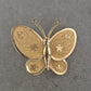Vergoldete Schmetterlingsbrosche – Zarte Eleganz im floralen Design