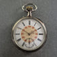 Antike Silber-Taschenuhr mit Ankerwerk – 800er Silbergehäuse