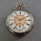 Antike Silber-Taschenuhr mit Ankerwerk – 800er Silbergehäuse
