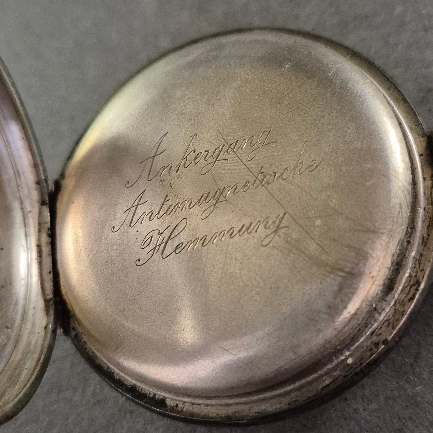 Antike Silber-Taschenuhr mit Ankerwerk – 800er Silbergehäuse