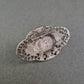 Vintage Filigran-Brosche mit braunem Cabochon – Klassisch & Elegant