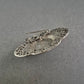 Vintage Filigran-Brosche mit braunem Cabochon – Klassisch & Elegant