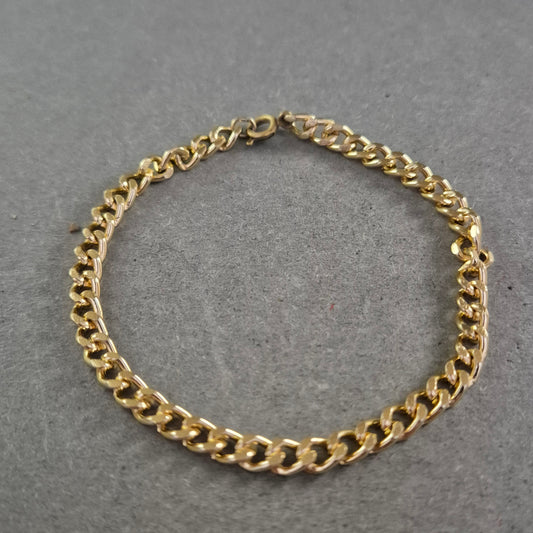 Feines Vintage-Armband aus vergoldetem Metall – Schlichte Eleganz