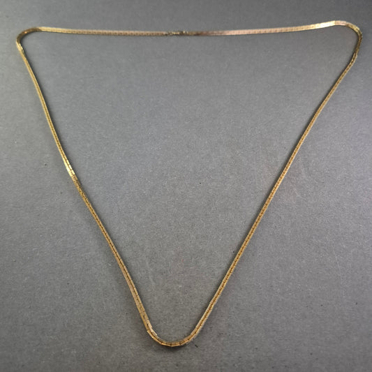 Vintage-Halskette aus vergoldetem Metall – Filigranes Kettendesign