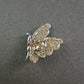 Glitzernde Vintage-Brosche Schmetterling – Silberfarben mit Strass