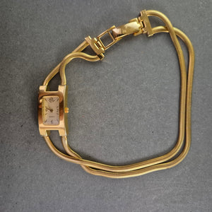 Elegante Damenarmband Uhr in Gold – Schlankes Design mit Quarzwerk