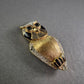 Glitzernde Eulenbrosche im Vintage-Stil – Goldfarbene Emaille & Strass