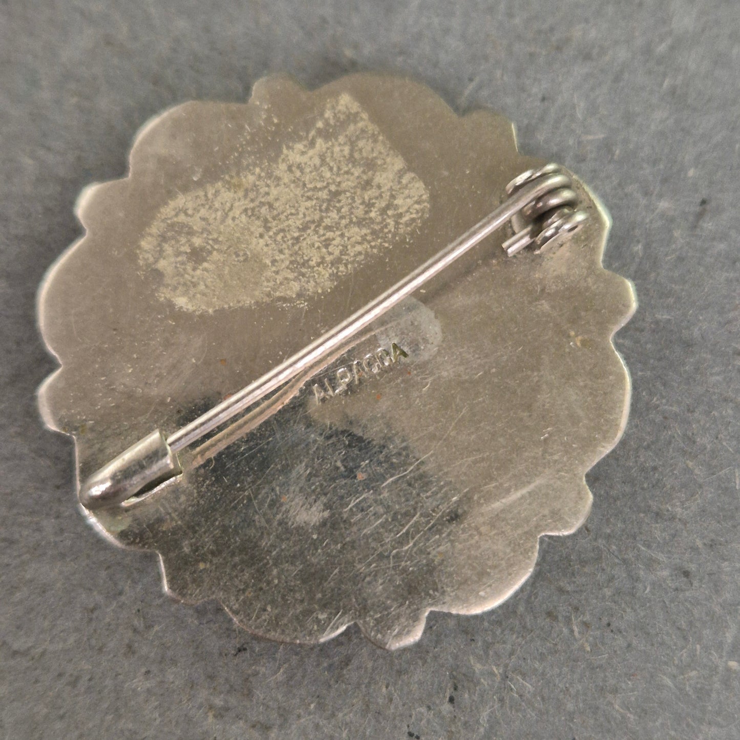 Antike italienische Micro-Mosaik-Brosche – Florales Kunsthandwerk aus Silber