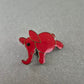 Bunte Emaille-Brosche „Roter Elefant“ – Verspielter Tiermotiv-Pin