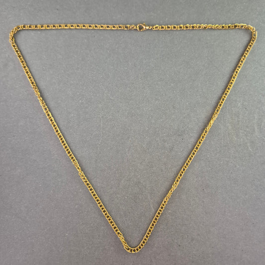 Vergoldete Panzerkette – Klassisches Design mit Karabinerverschluss