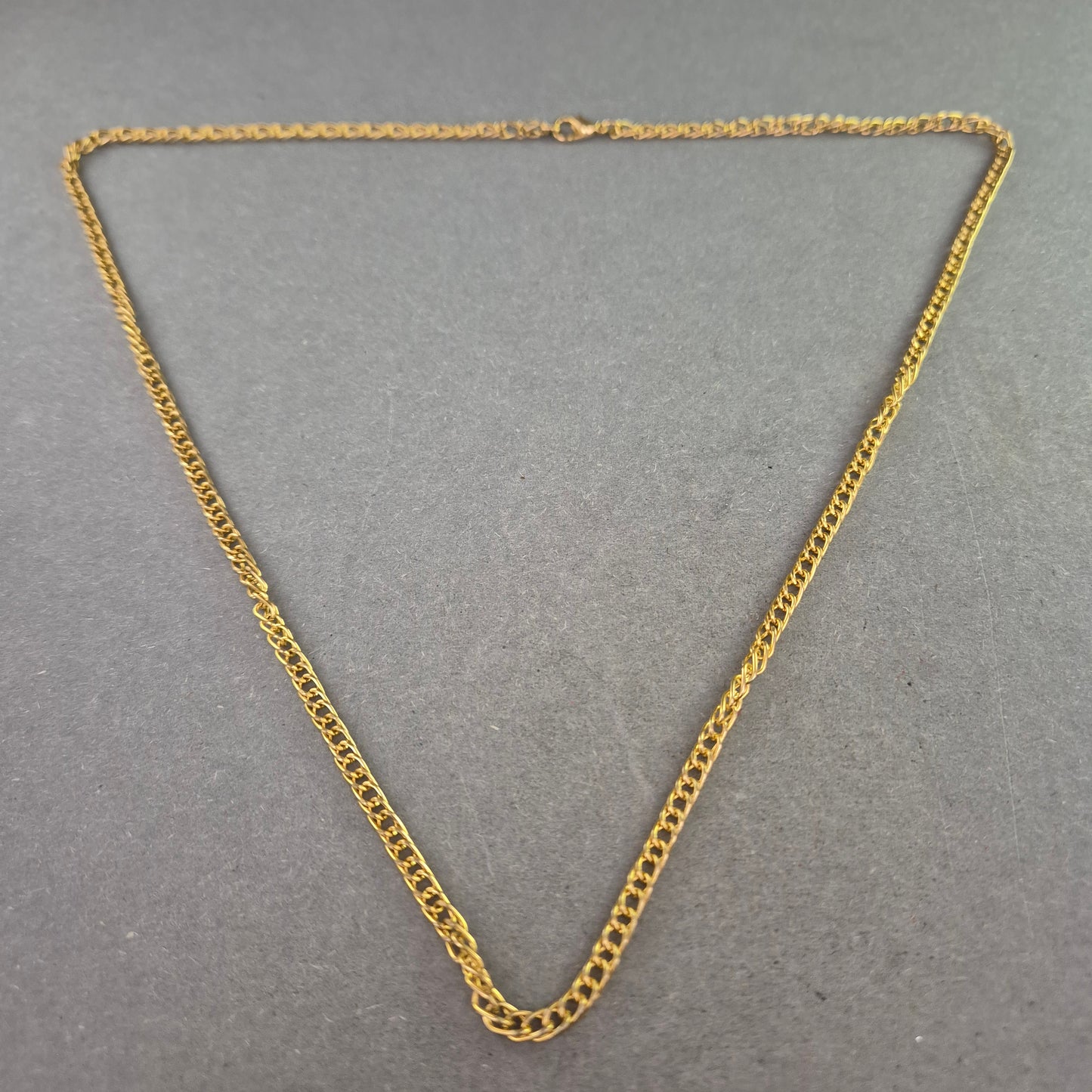 Vergoldete Panzerkette – Klassisches Design mit Karabinerverschluss