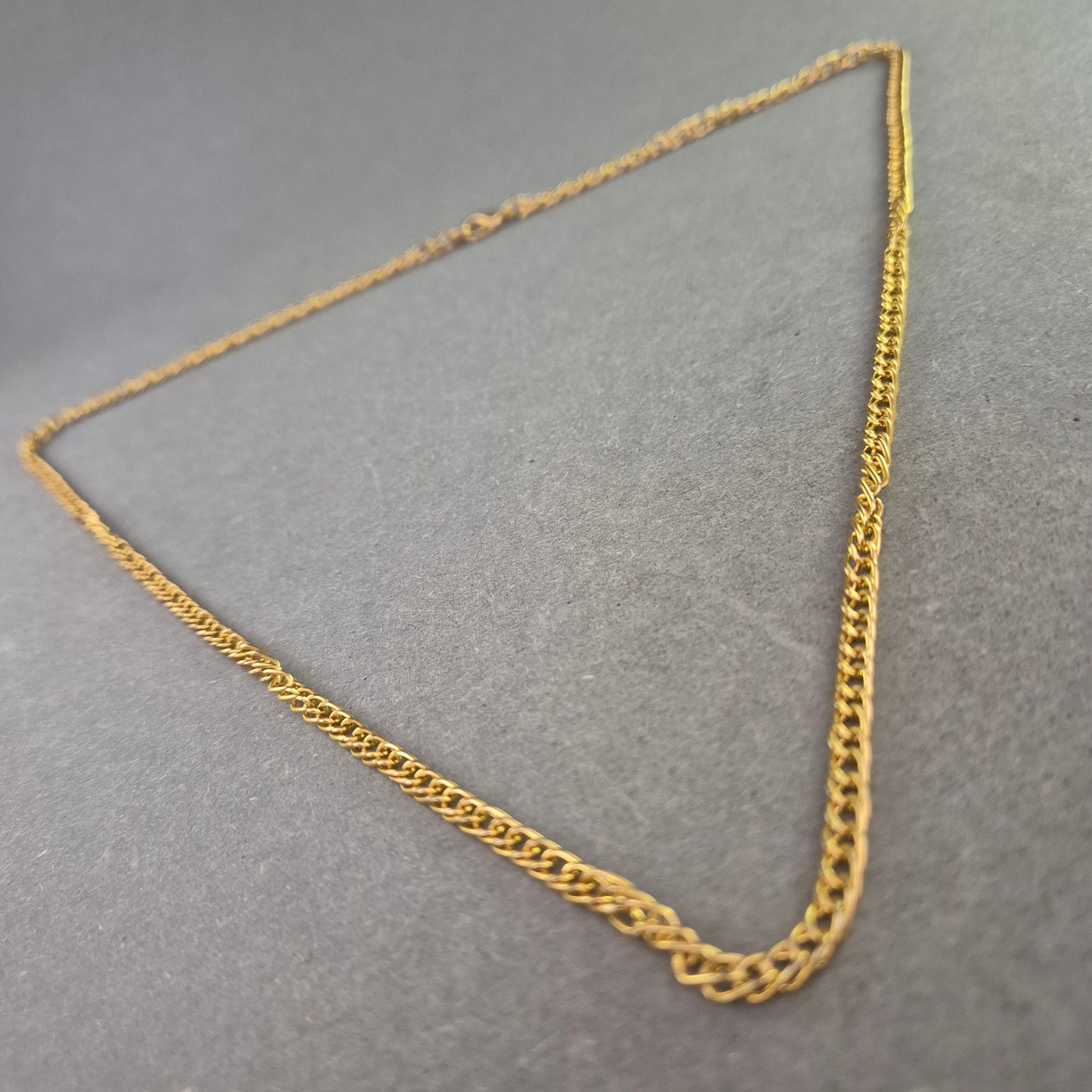 Vergoldete Panzerkette – Klassisches Design mit Karabinerverschluss