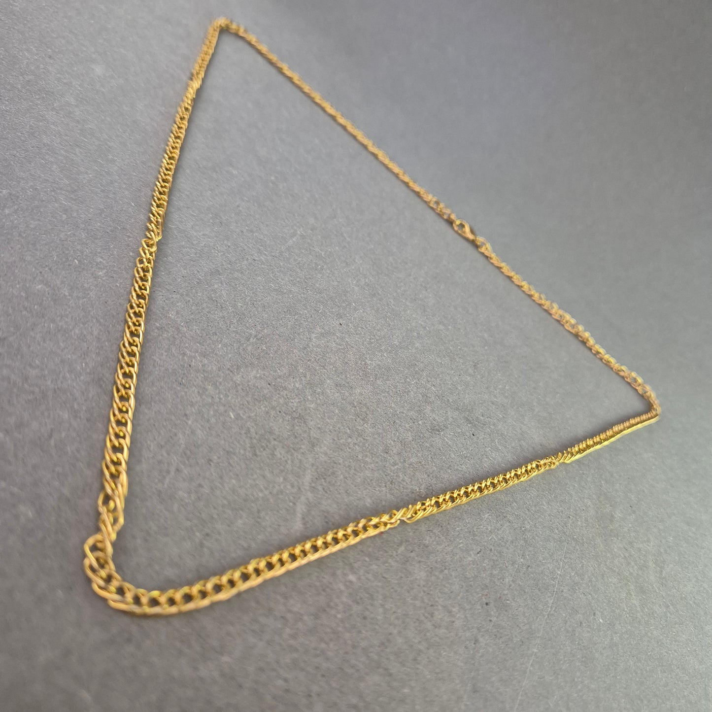 Vergoldete Panzerkette – Klassisches Design mit Karabinerverschluss