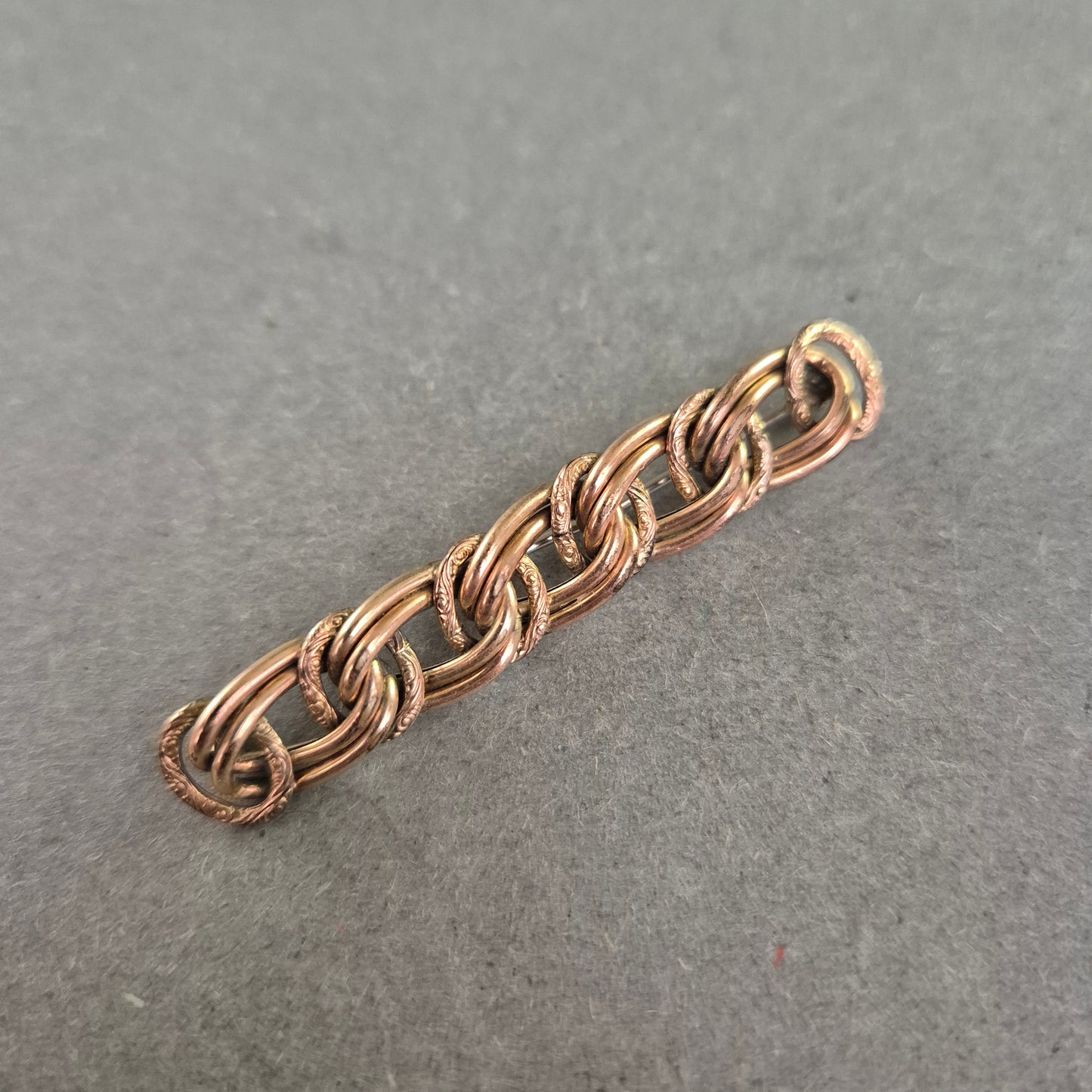 Vintage-Kettenstück im Roségold-Look – Grobgliedrig und dekorativ