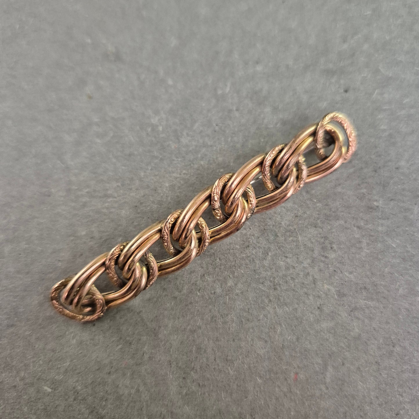 Vintage-Kettenstück im Roségold-Look – Grobgliedrig und dekorativ