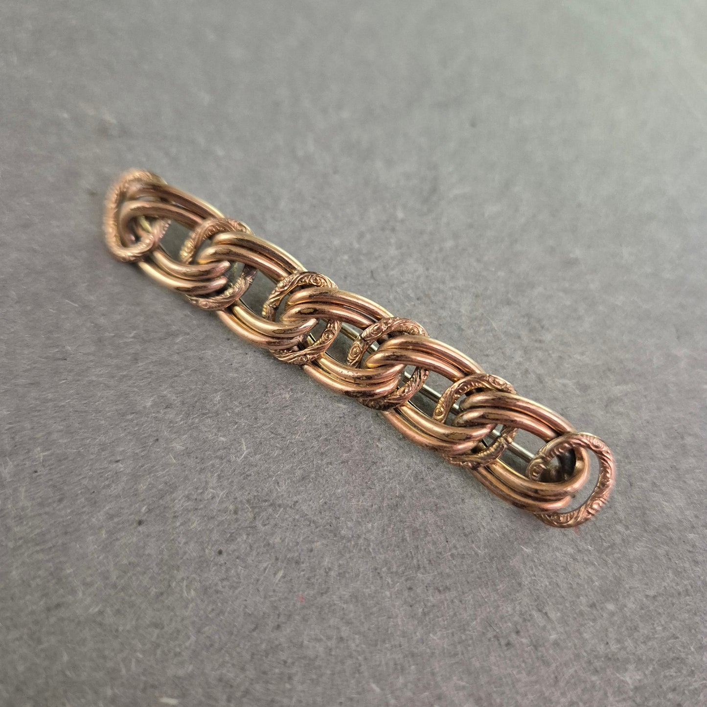 Vintage-Kettenstück im Roségold-Look – Grobgliedrig und dekorativ