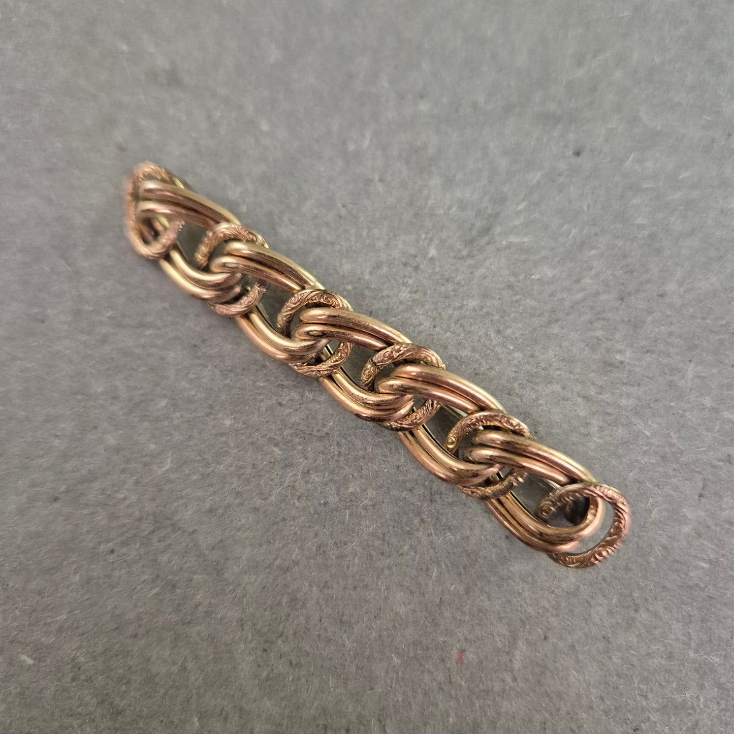 Vintage-Kettenstück im Roségold-Look – Grobgliedrig und dekorativ