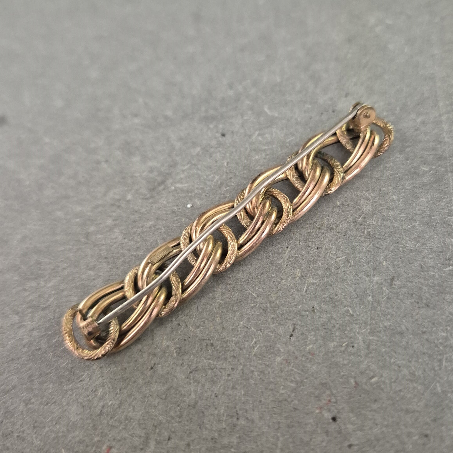 Vintage-Kettenstück im Roségold-Look – Grobgliedrig und dekorativ