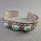 Tribal Armreif im Ethno-Stil – Versilbert mit Türkissteinen