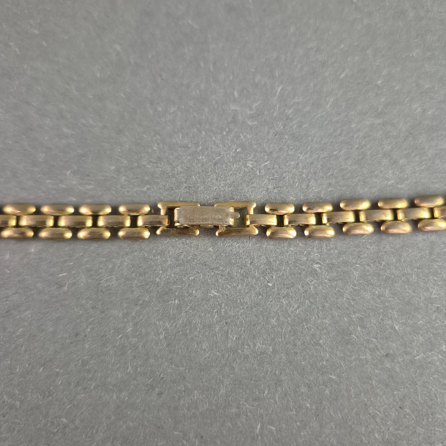 Vintage Halskette im Panzerketten-Stil – Goldfarbener Klassiker