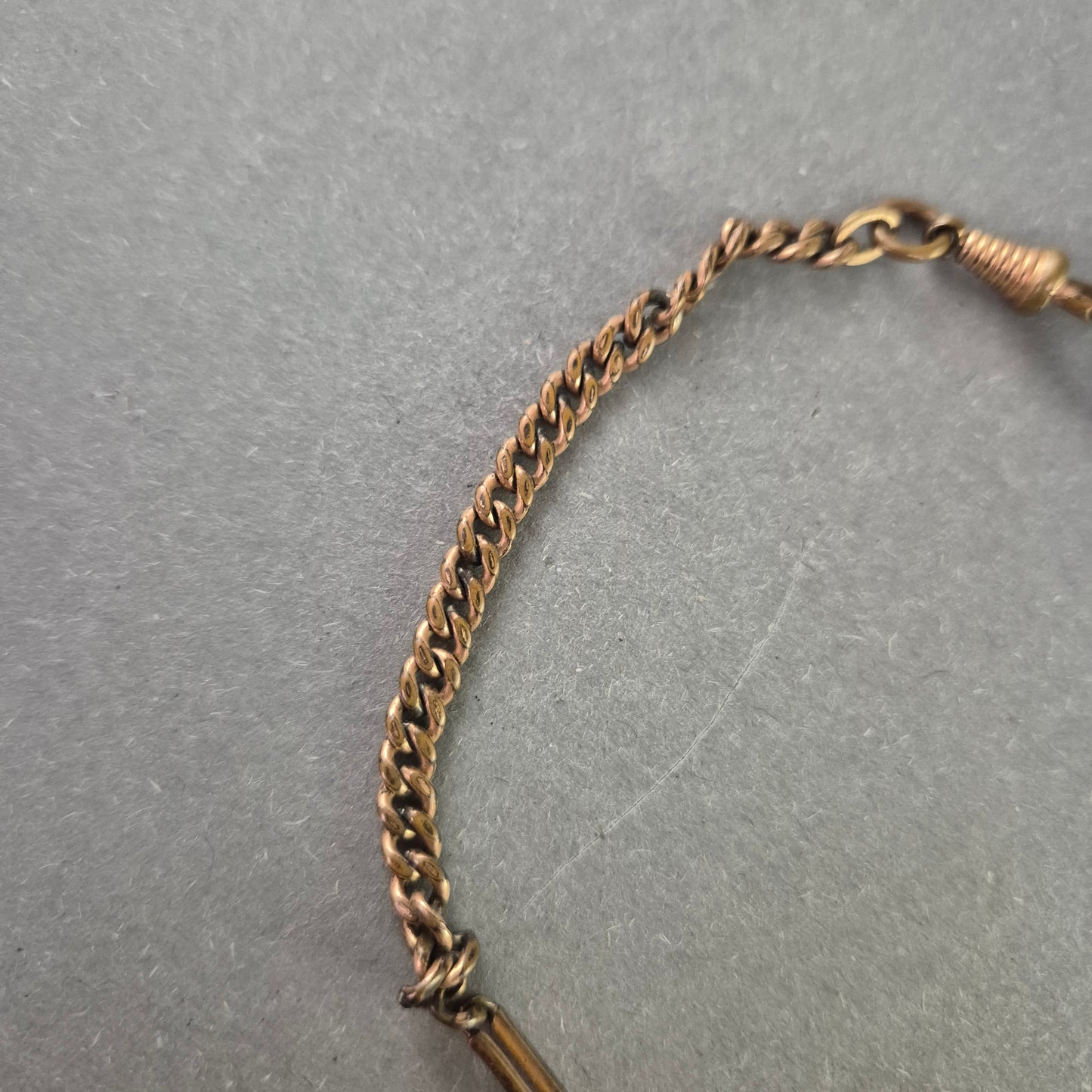 Antikes Armband aus Messing – Filigrane Glieder mit Federringverschluss