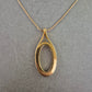 Moderne Vintage-Kette mit ovalem Anhänger – Minimalistisches Design