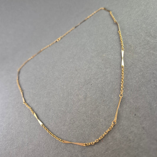 Feine Vintage-Goldkette mit Gliederelementen – Dezent & Elegant