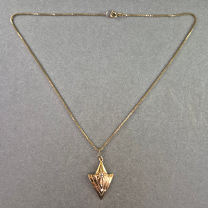 Elegante Vintage-Halskette mit Anhänger – Geometrisches Design mit Glanz