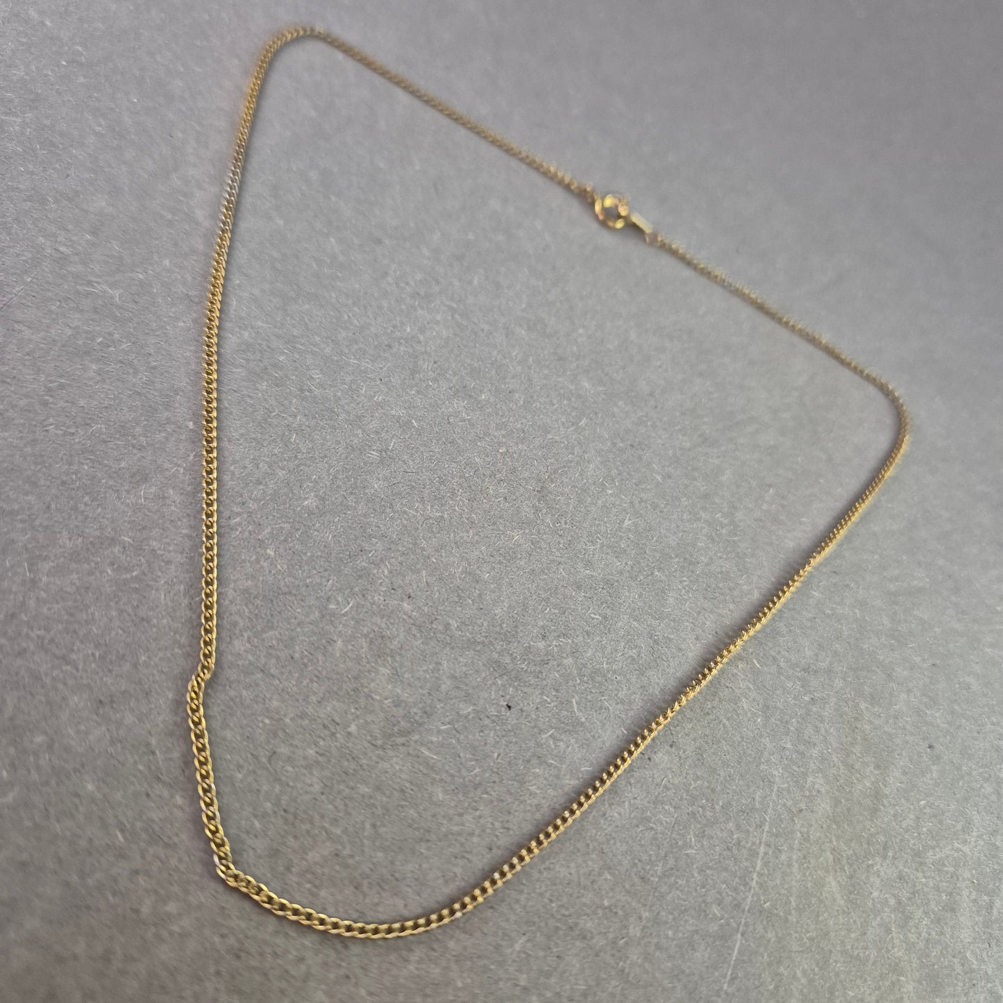 Feine Damen Halskette – Zarte Gliederkette in Goldoptik